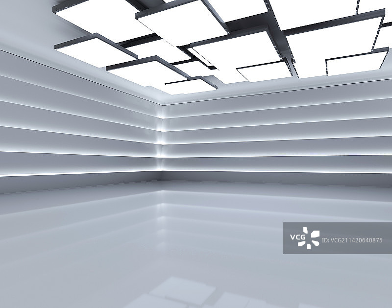 3D渲染展厅房间图片素材
