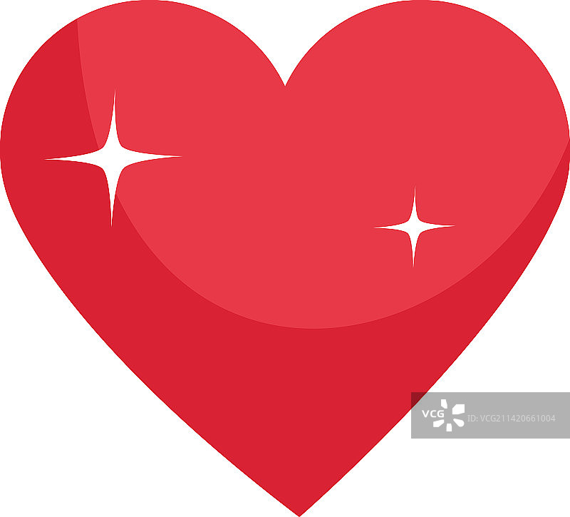 闪耀的心形图标图片素材