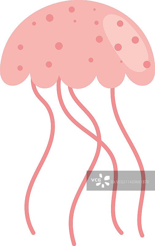 粉色水母图标图片素材