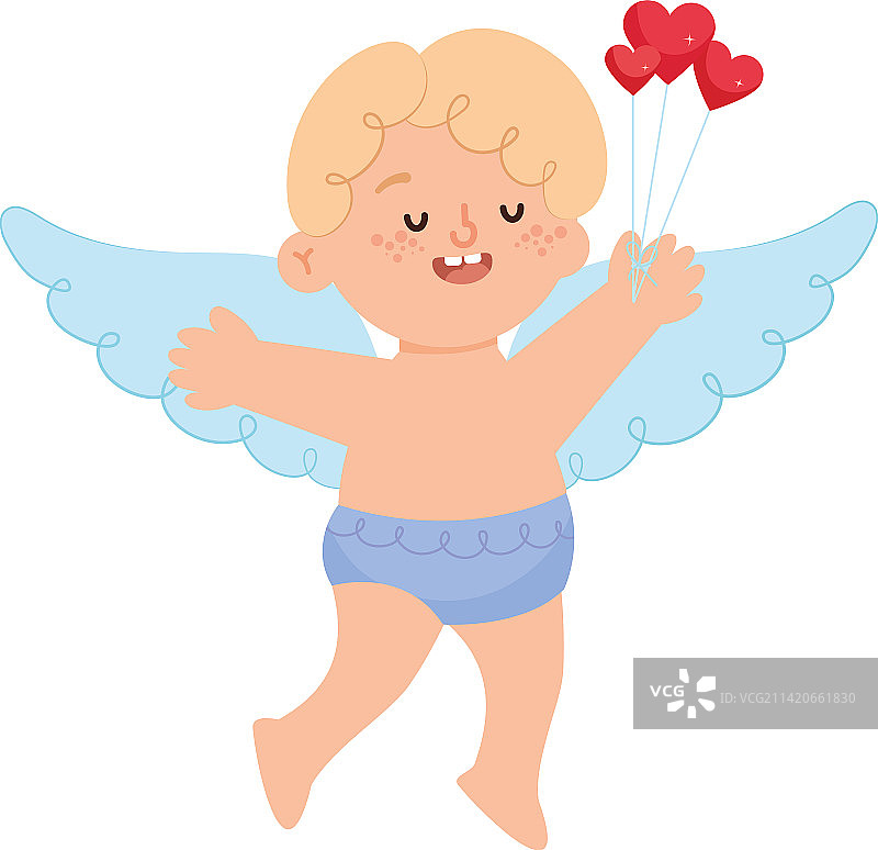 快乐的丘比特图标图片素材