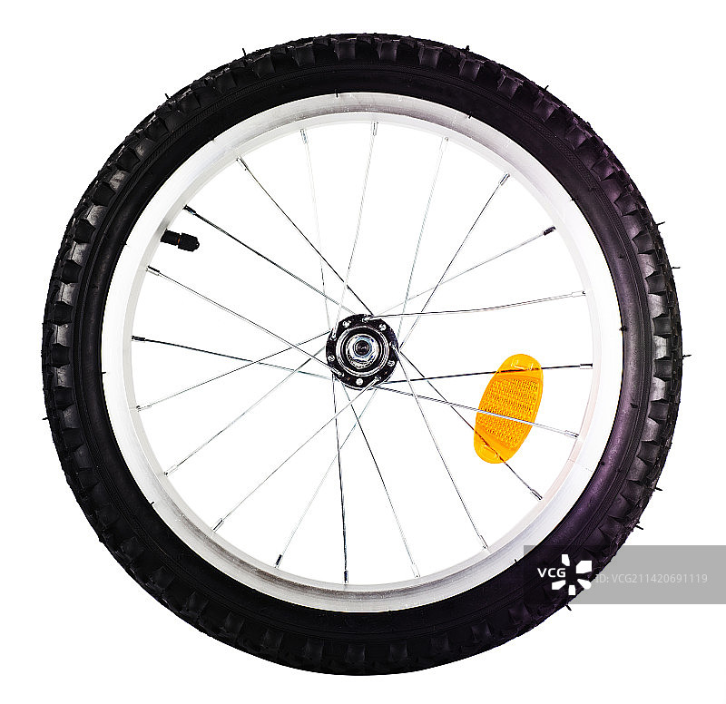 白色背景上的车轮特写图片素材
