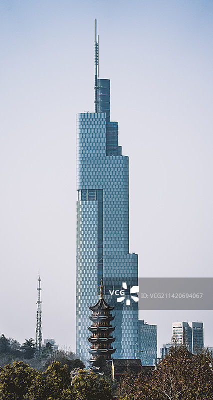 南京紫峰塔图片素材