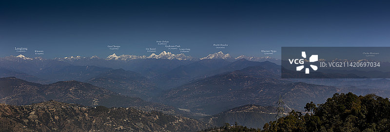 尼泊尔壮丽山景图片素材