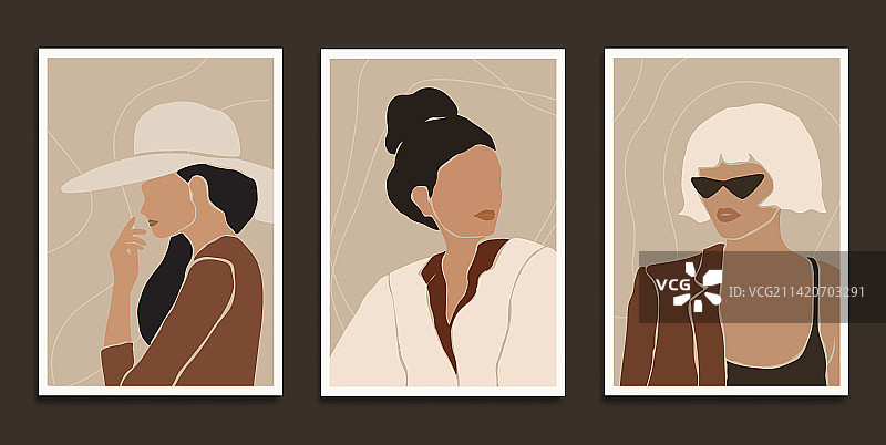 波西米亚风格现代艺术印花图片素材