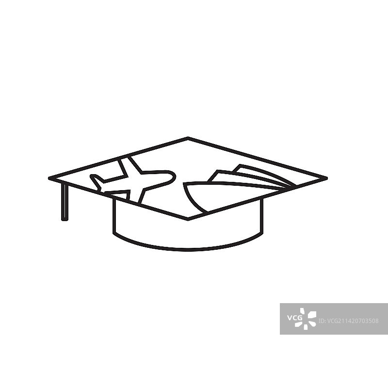 毕业帽交通运输图标标志图片素材