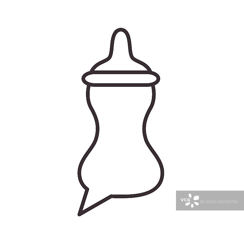 奶瓶婴儿交流图标logo图片素材