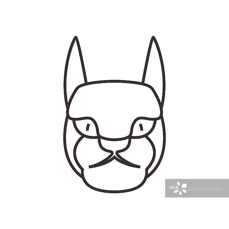 梗犬头像Logo图片素材