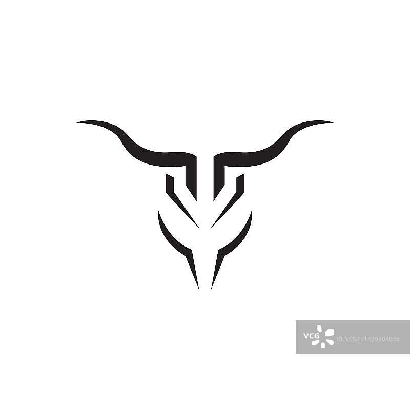 牛角现代图标Logo图片素材