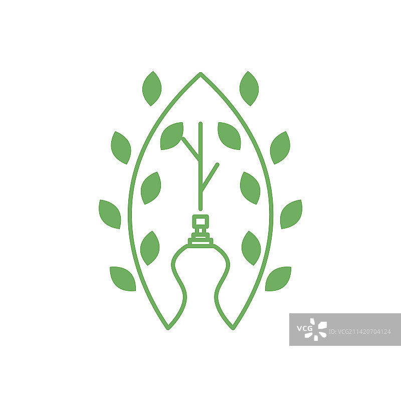 香水叶子图标logo图片素材