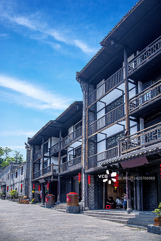 重庆秀山洪安古镇老街图片素材