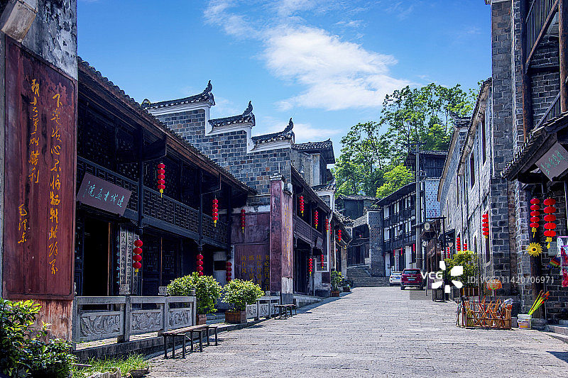 重庆秀山洪安古镇老街图片素材
