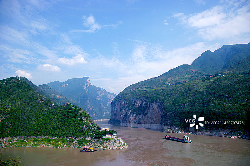 长江三峡瞿塘峡——夔门图片素材