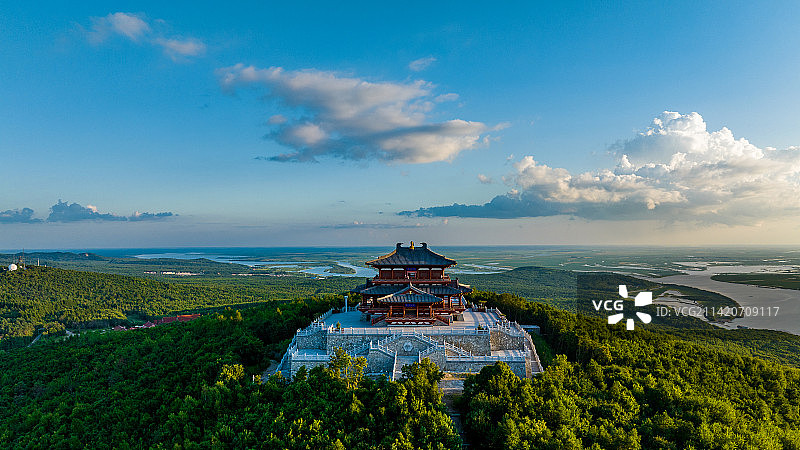抚远东极阁图片素材