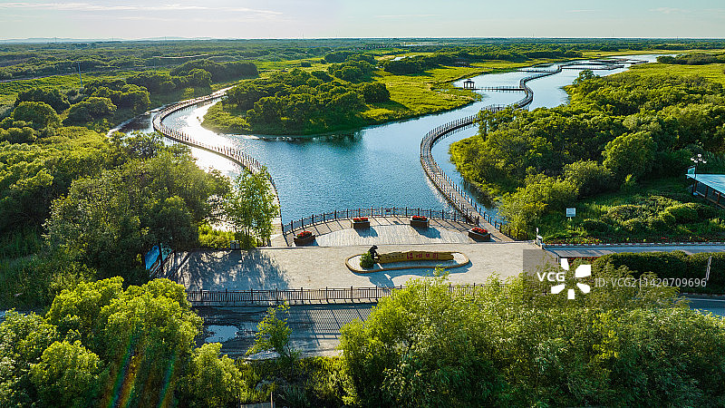 黑瞎子岛乌苏大桥图片素材