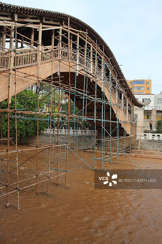 渭源县的灞陵桥图片素材