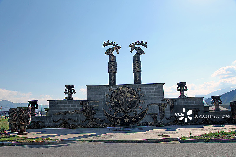 新疆和静：土尔扈特民俗村图片素材