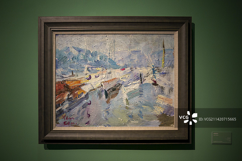 清华大学艺术博物馆，谌北新风景艺术展，风景油画清华大学艺术博物馆，谌北新风景艺术展，风景油画图片素材