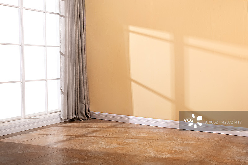 有阳光的空房间图片素材