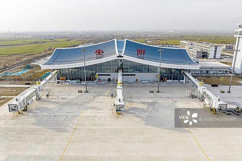 河南安阳：红旗渠机场图片素材