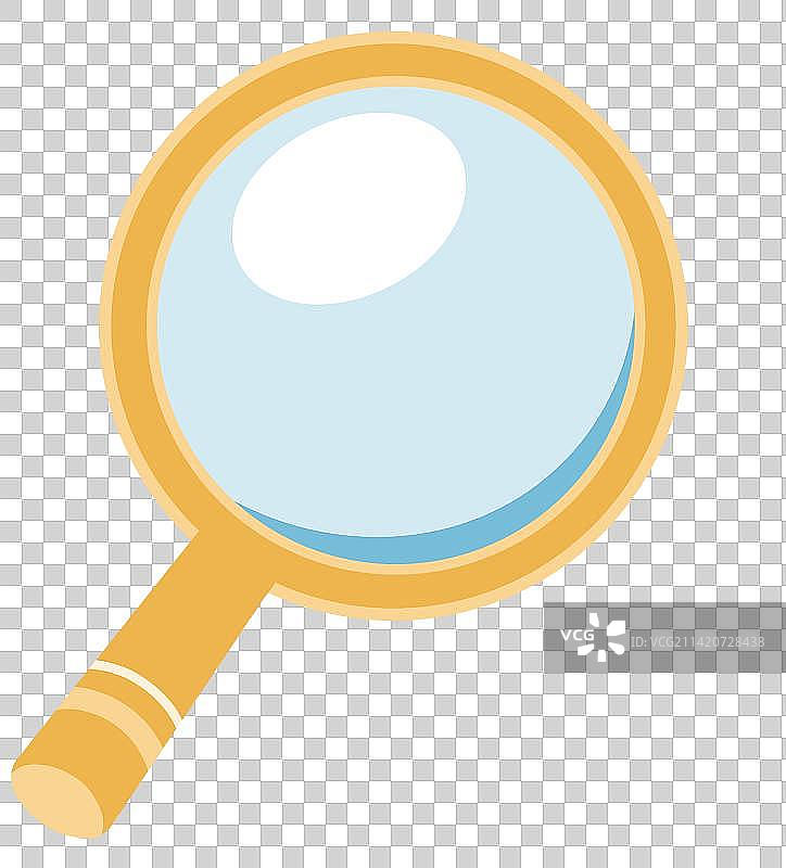 手绘放大镜图片素材