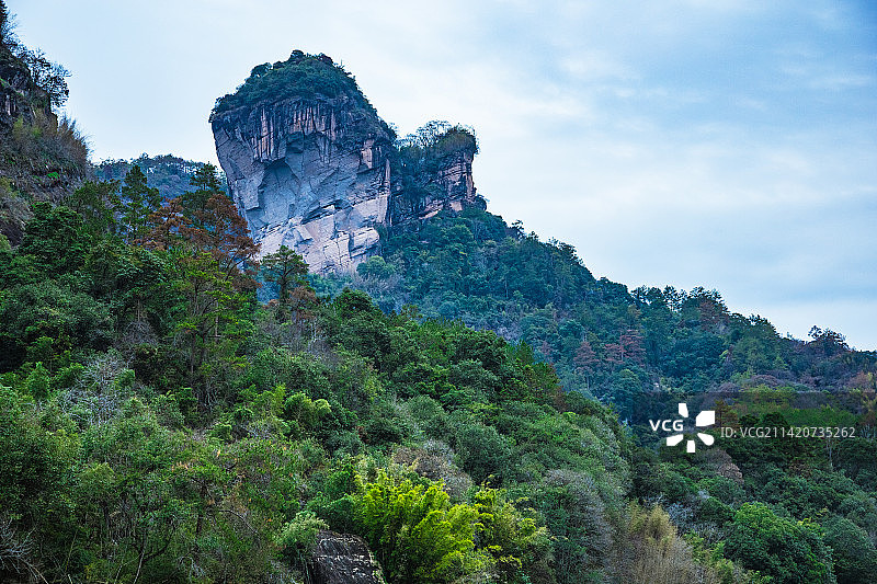 福建省武夷山市武夷山-玉女峰和九曲溪图片素材