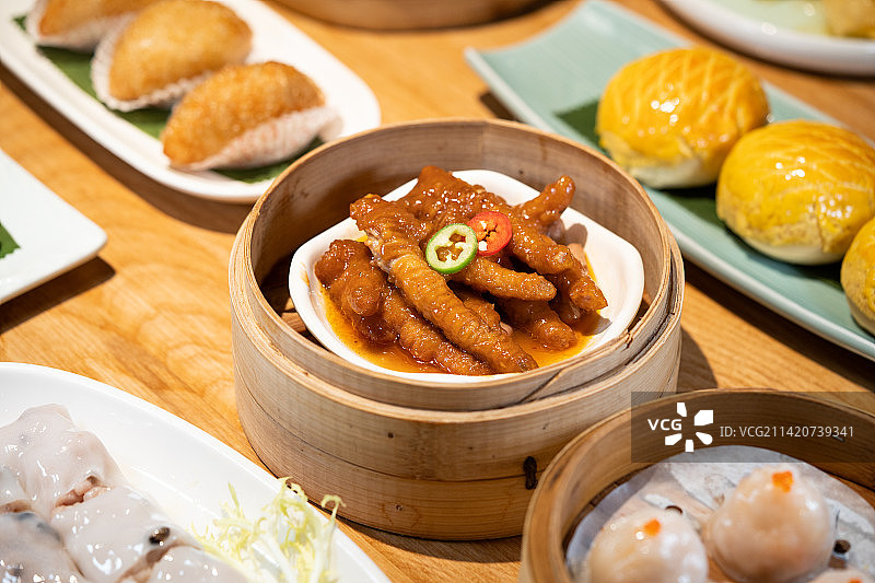 广东广州粤式早点豉汁酱香凤爪图片素材