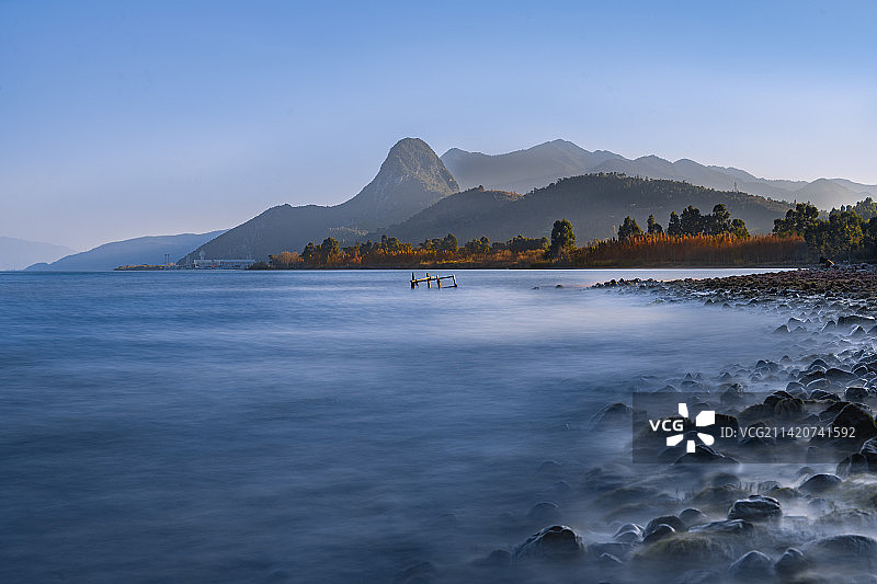 抚仙湖畔图片素材