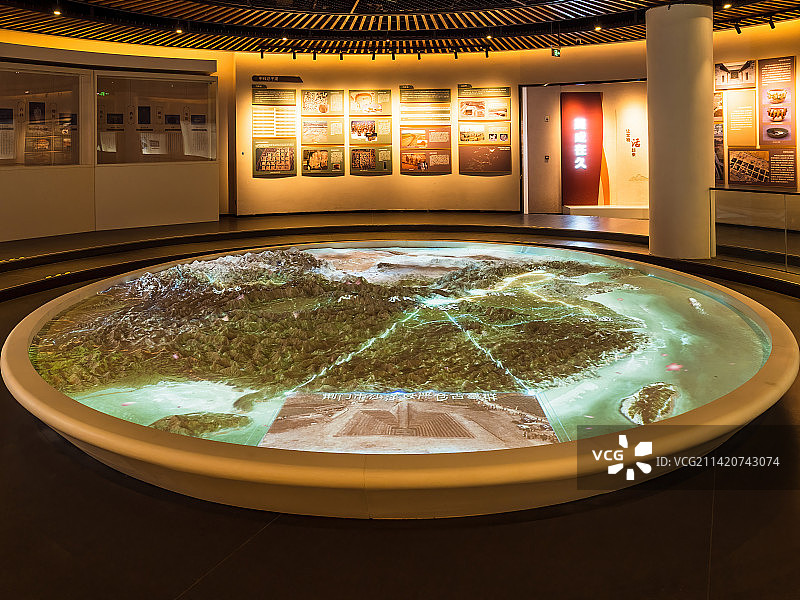 国家方志馆南水北调分馆  展览馆  穿黄工程图片素材