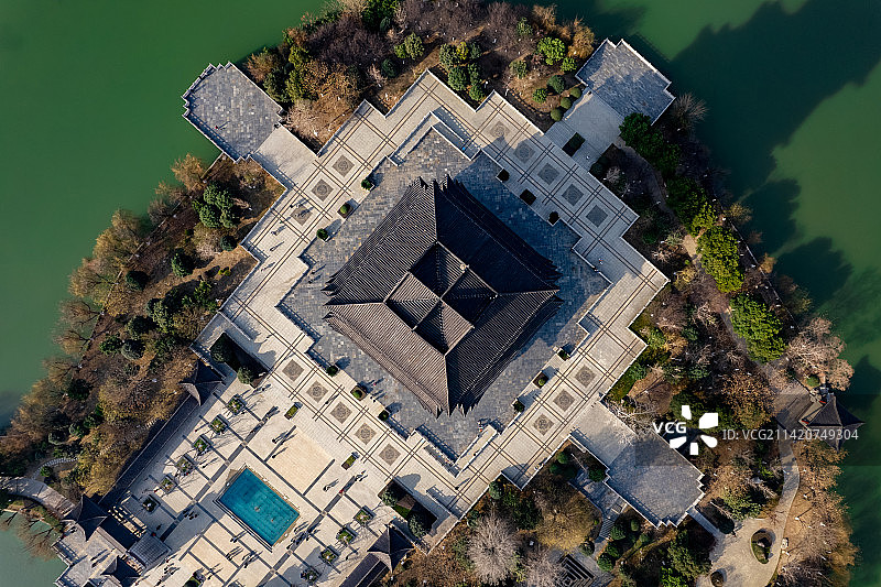 天门市城市风光图片素材