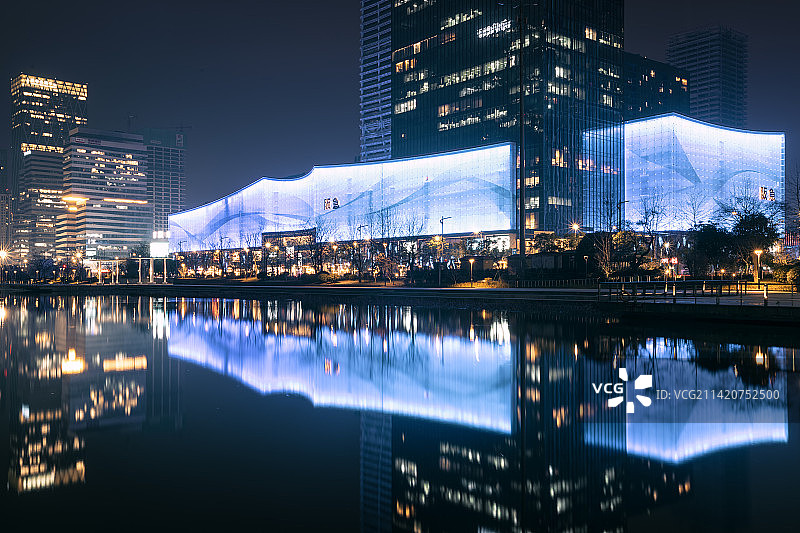 宁波阪急 宁波东部夜景图片素材