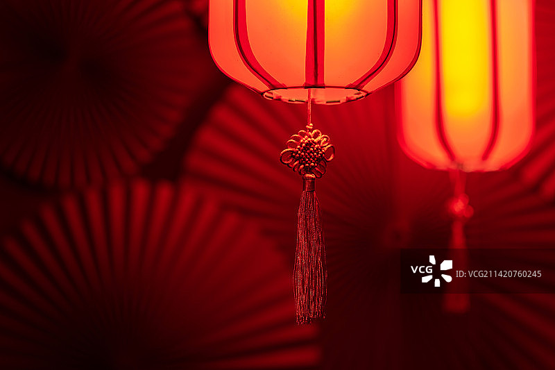 新年元素红灯笼图片素材
