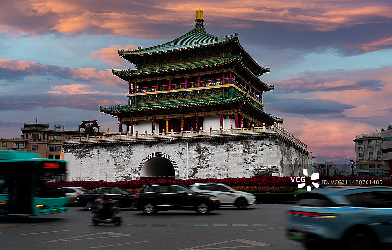 西安钟楼图片素材