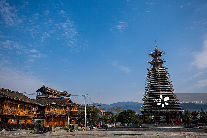 三宝侗寨图片素材