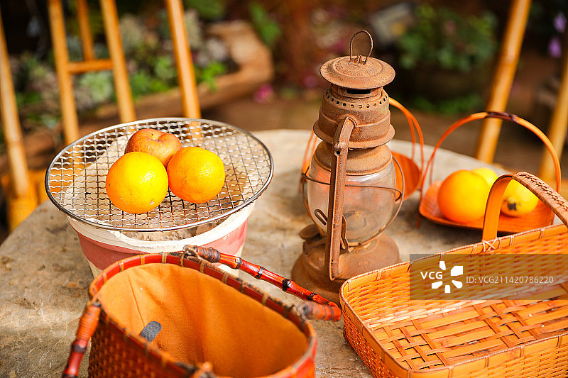 围炉静物图片素材