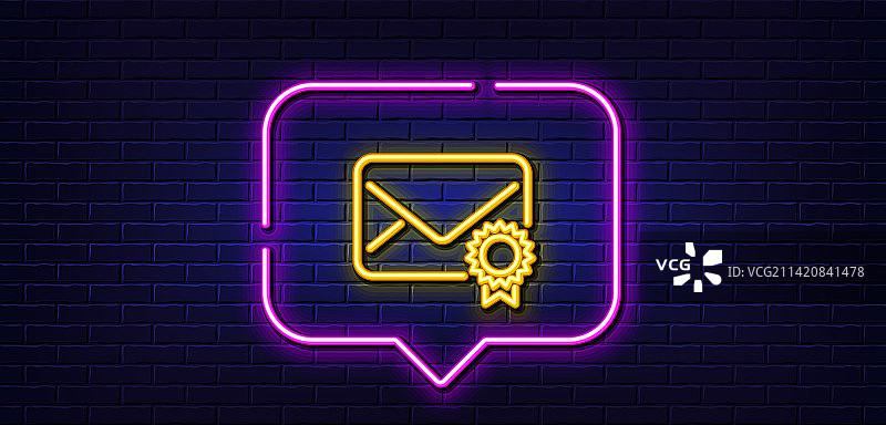 已确认邮件线性图标图片素材