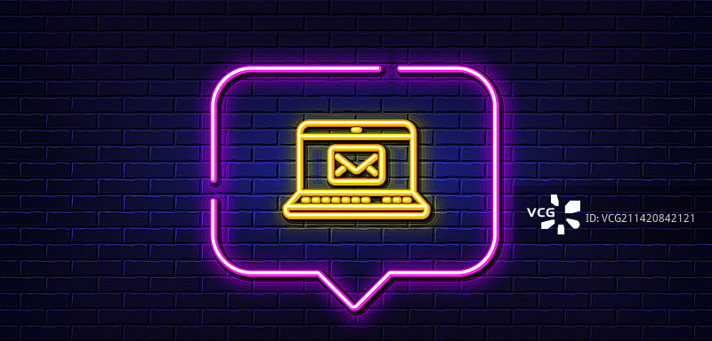 电子邮件消息通信符号线性图标图片素材