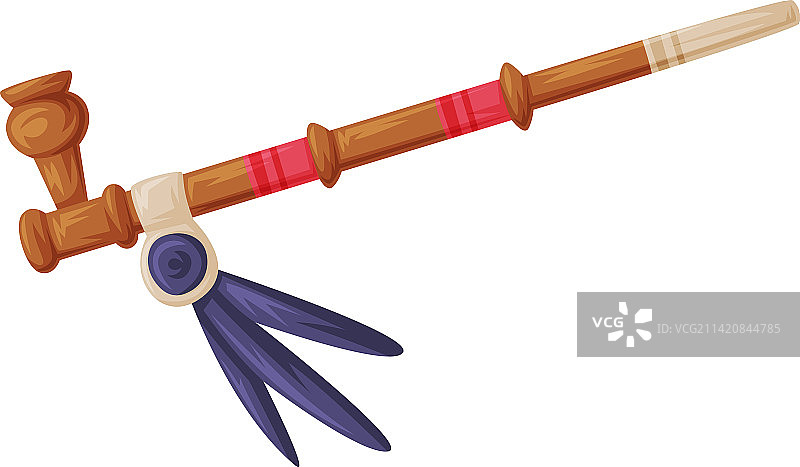 印第安长烟斗：狂野西部元素图片素材