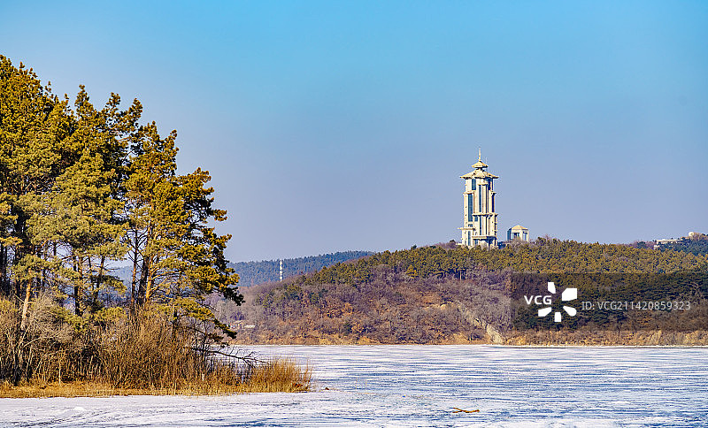 净月潭图片素材