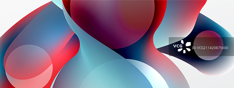 流体抽象背景圆形和圆形图片素材