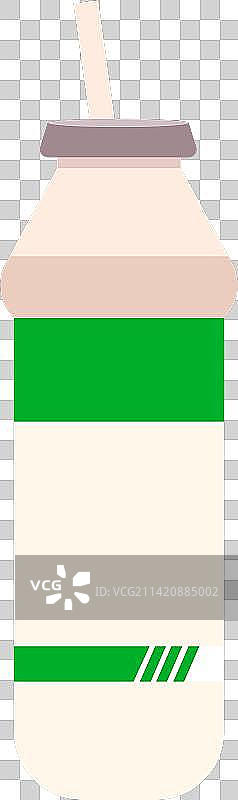 AD钙奶扁平风免扣元素图片素材
