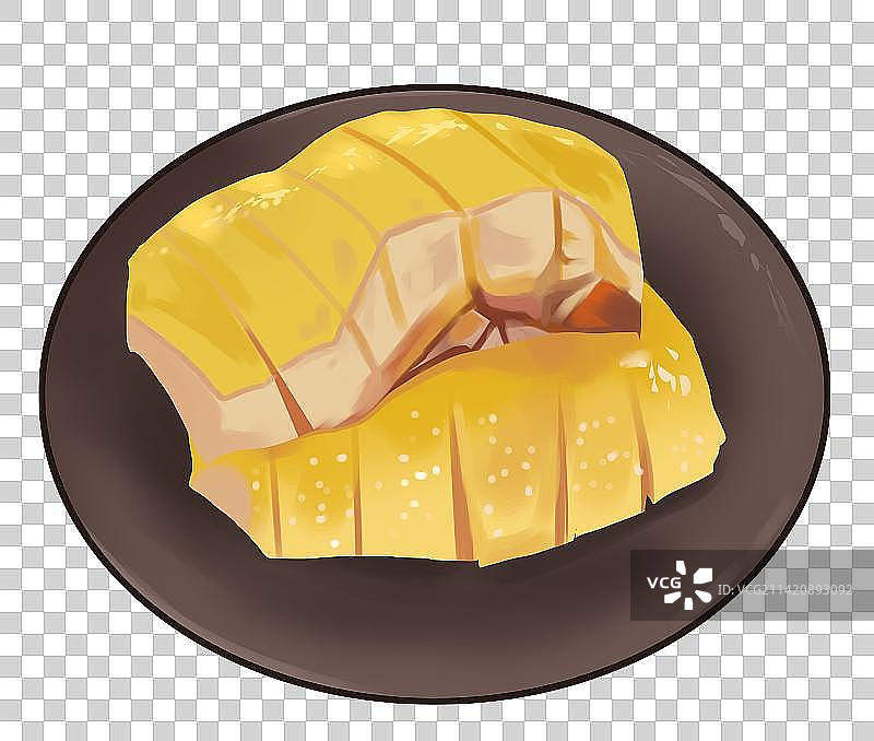 广东广州美食食物食材小吃鸡肉肉类白切鸡元素插画图片素材