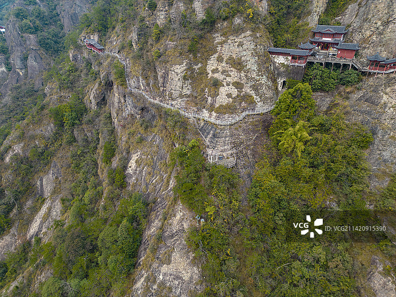 建德大慈岩航拍图片素材