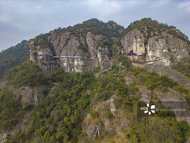 建德大慈岩航拍图片素材