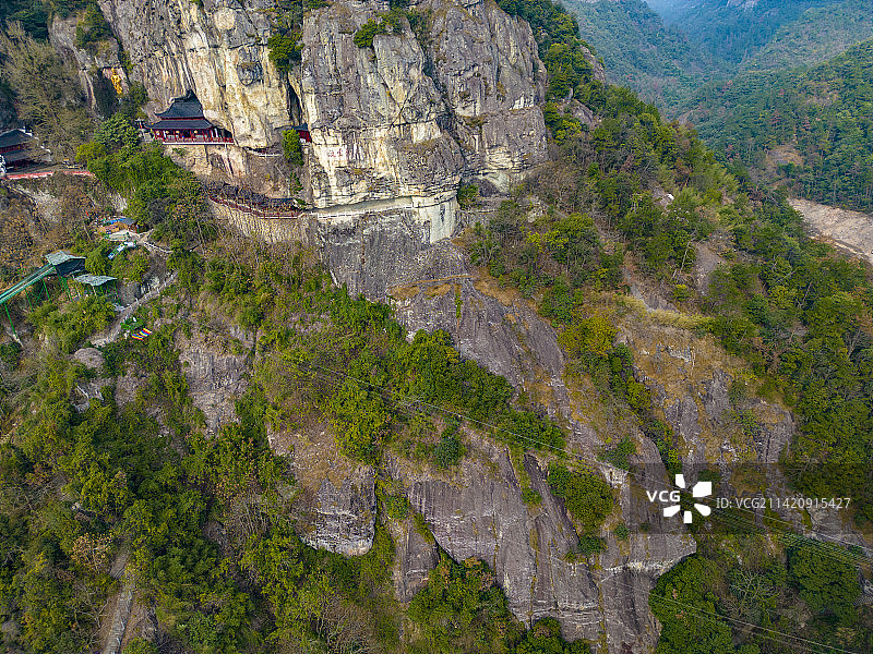建德大慈岩航拍图片素材
