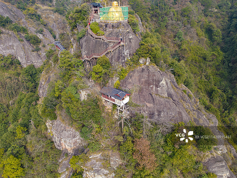 建德大慈岩航拍图片素材