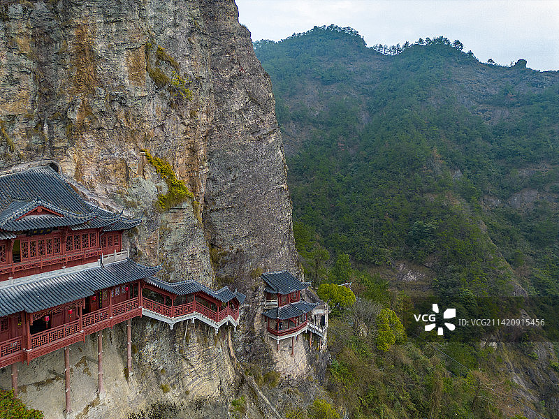 建德大慈岩航拍图片素材