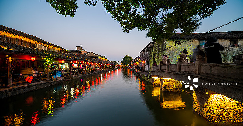 浙江绍兴安昌古镇，四大古镇之一，传承了典型的江南水乡特色，师爷的故乡，鲁迅笔下的江南图片素材