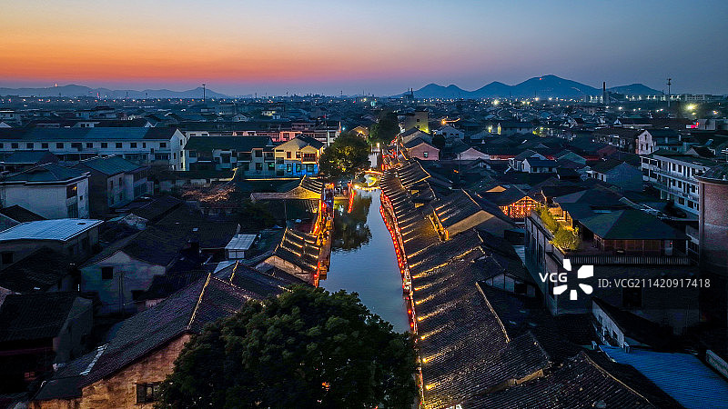 浙江绍兴安昌古镇，四大古镇之一，传承了典型的江南水乡特色，师爷的故乡，鲁迅笔下的江南图片素材