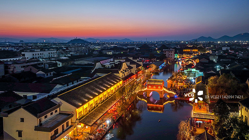 浙江绍兴安昌古镇，四大古镇之一，传承了典型的江南水乡特色，师爷的故乡，鲁迅笔下的江南图片素材