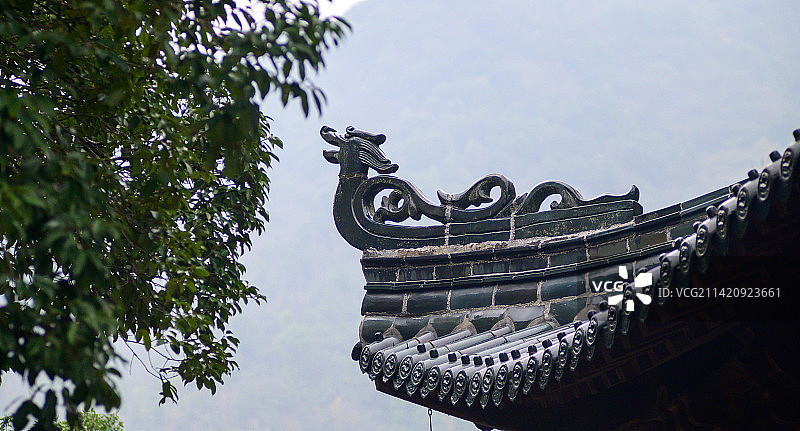 国清寺，位于浙江省台州市天台县城关镇，1400年低调古寺，不收门票小众清幽，是天台宗发源地图片素材